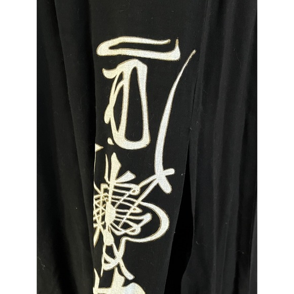 Vintage Alfred Shaheen Black Long Maxi Dress Asian Script Master Printer Sz XS/S - Picture 7 of 11